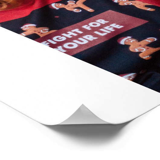 9 Photo Custom Personalized Collage ポスター (角)