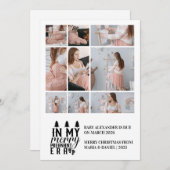 9 Photo In My Merry Pregnant Era Christmas シーズンカード (正面/裏面)