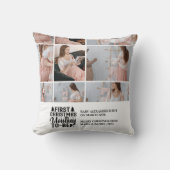 9 Photo Mommy to be Christmas Pregnancy クッション (正面)