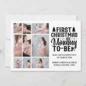 9 Photo Mommy to be Christmas Pregnancy  シーズンカード (正面)