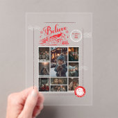 9 Photo Polar Express Christmas Ticket アクリル招待状 (インサイチュ (ポータブル))