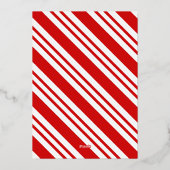 9 Photo Polar Express Christmas Ticket 箔招待状 (裏面)