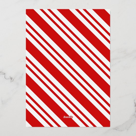 9 Photo Polar Express Christmas Ticket 箔招待状 (裏面)