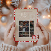 9 Photo Polar Express Christmas Ticket 箔招待状