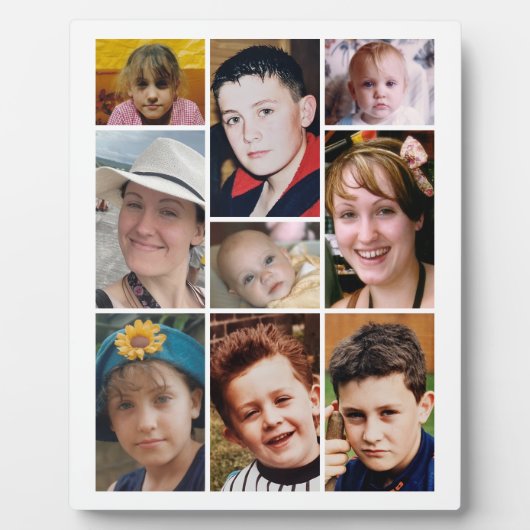 9 photo white display フォトプラーク (正面)