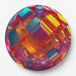 9" Round Paper Plate  ペーパープレート