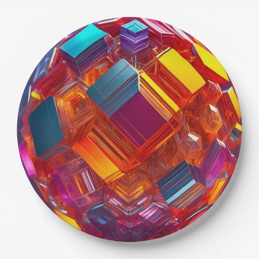 9" Round Paper Plate ペーパープレート (正面)