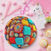 9" Round Paper Plate ペーパープレート (パーティー)