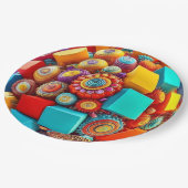 9" Round Paper Plate ペーパープレート (アングル)