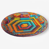 9" Round Paper Plate ペーパープレート (アングル)