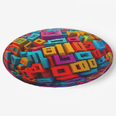 9" Round Paper Plate ペーパープレート (アングル)