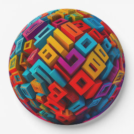 9" Round Paper Plate ペーパープレート