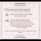 9 Square Individual Custom Photo/Image Collage シール