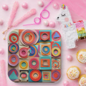 9" Square Paper Plate ペーパープレート (パーティー)