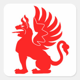 9. Staffel III./JG 26 Red Griffin 0B Insignia スクエアシール