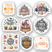 9 stickers Trick or treat シール (正面)