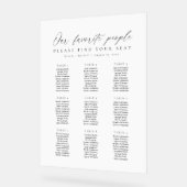 9 Tables Favorite People Acrylic Seating Chart アクリルサイン (傾斜)