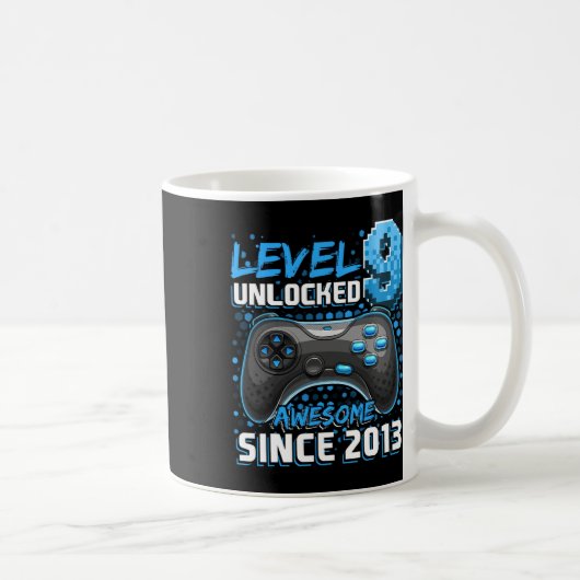 9 Unlocked 素晴らし 2013 Video Game 9th誕生日3 コーヒーマグカップ (右)