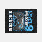 9 Unlocked 素晴らし 2013 Video Game 9th誕生日3 フリースブランケット (正面(横))