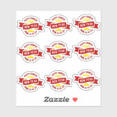 9 x新中国の年コン西ファカイ – ウィッシュ富 シール (シート)