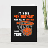 9 Year Old Happy 9th Birthday Sketll 9th Birthday  カード (正面)