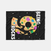 9 Year Old Rock Climbing 9th Birthday Adventures C フリースブランケット (正面(横))