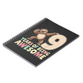 9 Years Of Being Awesome Dabbing Sloth 9th Birthda ノートブック (左側)