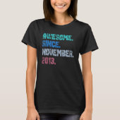 9 Years Old  Awesome Since November 2013 9th Birth Tシャツ (正面)