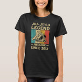 9 Years Old BJJ Jiu Jitsu Legend Awesome Since 201 Tシャツ (正面)