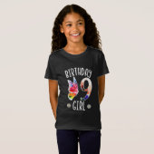9 Years Old Girls Butterflies 9th Birthday Girl Tシャツ (正面フル)