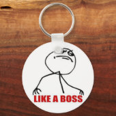 9GAGのようなボスキーチェーン キーホルダー (正面)