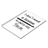 9mmクロチェットフックライセンス♥工芸品 ノートブック (左側)