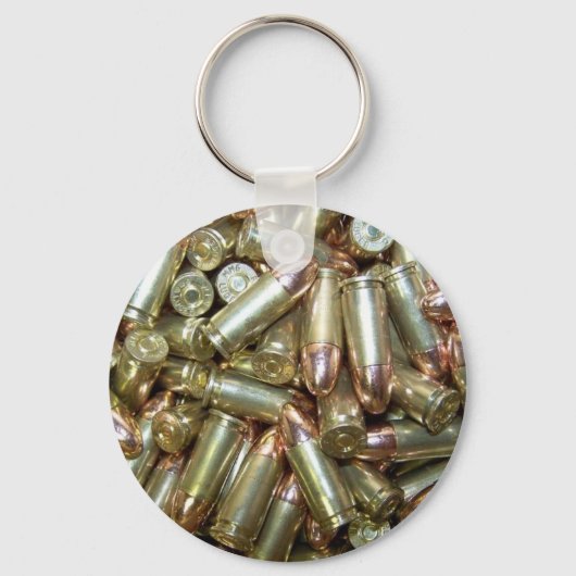 9mm弾薬 キーホルダー (正面)