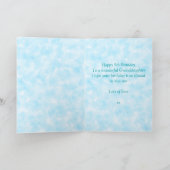 9thグランドドーターブルーフェアリー誕生日 カード (内部)