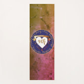 9thテラコッタラピスラズリ結婚の記念日 ヨガマット (正面)