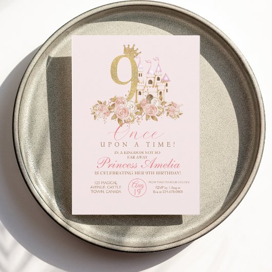 9thリトルプリンセス誕生日招待状 招待状