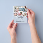 9TH誕生日フォトコラージュ招待状ボーイガールミックスミックス チラシ (手)