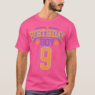 9th誕生日ボーイバスケットボール恋人9歳Bday Tシャツ