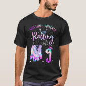 9th Bday Rolling Into 9 Birthday Roller Skate Them Tシャツ (正面)