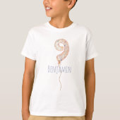 9th Birthday Balloon Milestone Birthday Party  Tシャツ (正面)