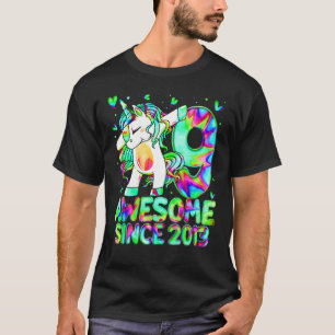 9th Birthday Colorful Tie Dye 9 Year Old Unicorn G Tシャツ