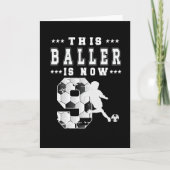 9th Birthday Gift Soccer Player 9 Year Old Boy カード (正面)