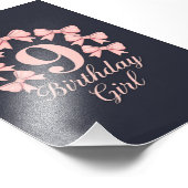 9th Birthday Girl フォトプリント (角)