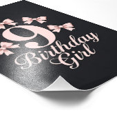 9th Birthday Girl フォトプリント (角)