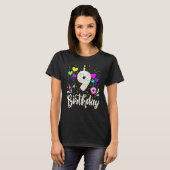 9th Birthday Girl 9 Years Old Bday Doughnut Party Tシャツ (正面フル)