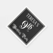 9th Birthday Party – スクリプファンシート+名前をカスタムする スタンダードランチョンナプキン (角)