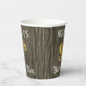 9th Birthday Party — フェイク金ゴールド&ウッドフェイク・ルックス 紙コップ (右)