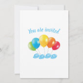 9th birthday photo collage number 9 Boy 招待状 (裏面)