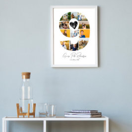 9th Birthday Photo Collage Poster Keepsake ポスター