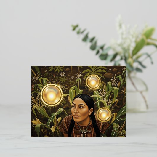 9th Century Light Orb - 箔シーズンポストカード (立ち正面)